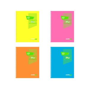 Wholesale Silvine Luminous A5+ Twin Wire Notebooks 160 pages, 75gsm, 4 colours - TWA5LAC