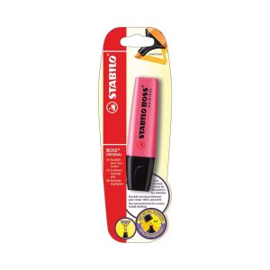 Wholesale Stabilo Boss Original Highlighter, Pink, Hanging Card