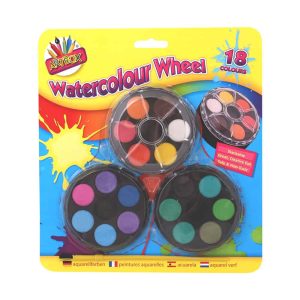 Wholesale Watercolour Wheel Paint Set (18) - 5101