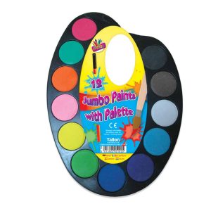 Wholesale 12 Jumbo Paints With Palette - 5105