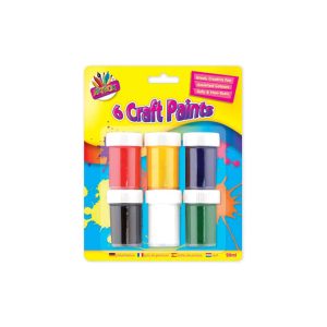 Wholesale 6 Craft Paint Pots, 25ml - 5457