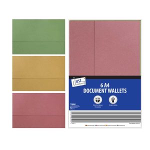 Wholesale Document Wallets Pack (6 Assorted) - 6101