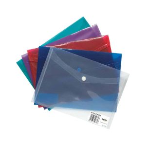 Wholesale A5 Stud Wallet, 5 Assorted Colours, 200 micron