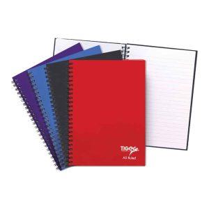 Wholesale A5 Twin Wire Notebook, 80 Lined Pages (60gsm FSC paper), 5 Assorted Colours