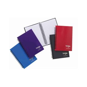 Wholesale A6 Twin Wire Notebook, 80 Lined Pages (60gsm FSC paper), 5 Assorted Colours