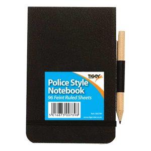 Wholesale Police Style Notebook, with Pencil (FSC Paper)