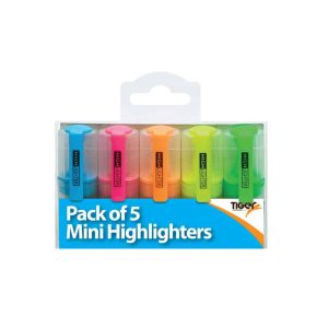 Wholesale Mini Highlighters, Pack of 5