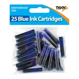 Wholesale Blue Ink Cartridges (25) in Hang Pack