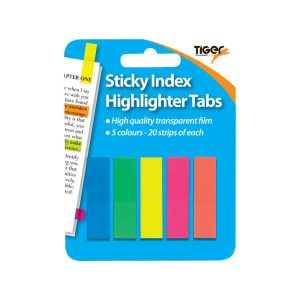 Wholesale Sticky Index Tabs, Assorted Colours, Hang Pack