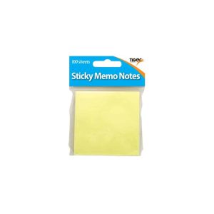 Wholesale Yellow Sticky Notes 75x75mm (100) in Hang Pack