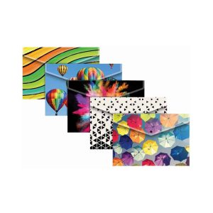 Wholesale Vogue A4+ Stud Wallet 5 Assorted Designs, 200 micron