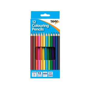 Wholesale Tiger 12 Full Size Colour Pencils - 301679