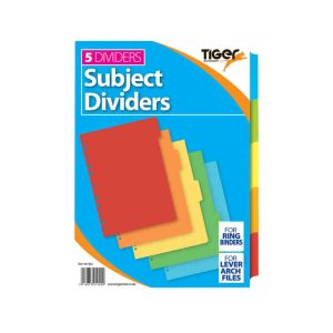 Wholesale Index 5 part Card Dividers