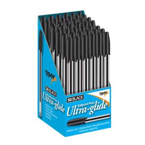 Wholesale Ultra-Glide Black Ballpen (50)