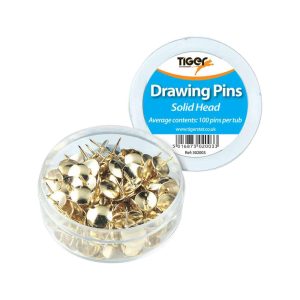 Wholesale Tubbed Solid Head Drawing Pins (100)