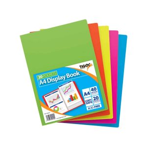 Wholesale A4 20 pockets Display Book - Pastel colours