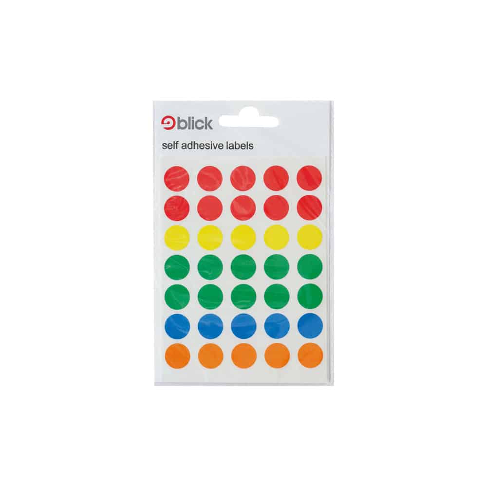 13mm Coloured Labels (PK20) Wholesale Stationery Supplies