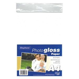 Wholesale Stephens Photogloss A4 Paper, 20 Sheets