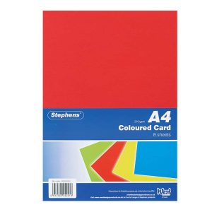 Wholesale Stephens A4 Fluorescent Card, 4 Sheets