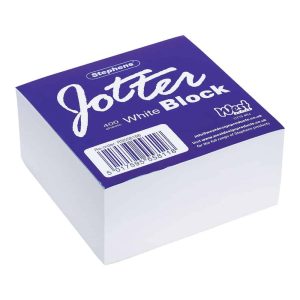 Wholesale Stephens White Desk Jotter Block, 400 Sheets