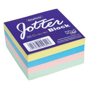 Wholesale Stephens Coloured Jotter Block, 400 Sheets