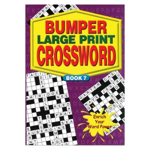 Wholesale A4 Bumper Print Crossword Book, 160 Pages - 2090