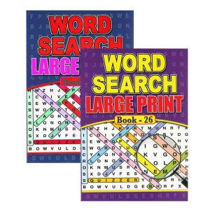 Wholesale A4 Large Print Wordsearch Book, 72 Pages - 3015