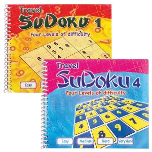 Wholesale Spiral Bound Sudoku Book, 192 Pages, 4 Assorted - 3100