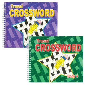 Wholesale Spiral Bound Crossword Book, 192 Pages, 4 Assorted - 3115