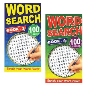 Wholesale Word Search Book 4 Titles 112 Pages - 4110