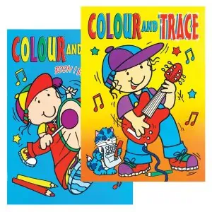 Wholesale A4 Colour & Trace Book, 40 Pages, 4 Assorted - 630