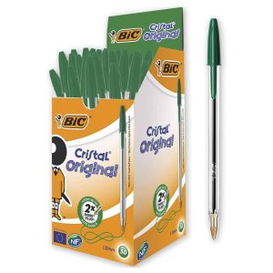 Wholesale BiC Cristal Medium Ballpen, Green - 8373629