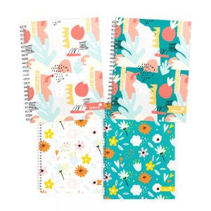 Wholesale A4 Exercise Book Marlene West “Hearts & Flowers” 4 Assorted, 80pg, 75gsm - NBA4MW