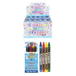 4pc Mini Wax Crayons Pirates