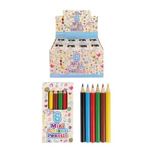 6pc Mini Colouring Pencils