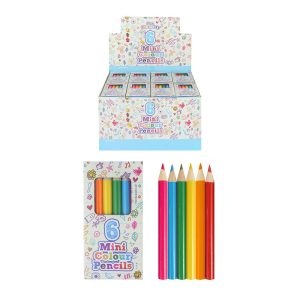 6pc Mini Colouring Pencils