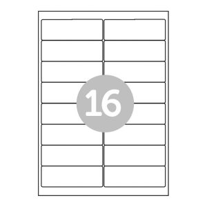 A4 Sheet Labels - 16 Labels per Sheet - RCL16 (500)