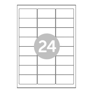 A4 Sheet Labels - 24 Labels per Sheet - RCL24 (500)