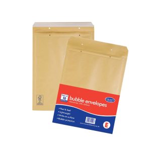 Bubble-Lined Manilla Padded Envelopes-E, 220X265mm, 10's (PK1)