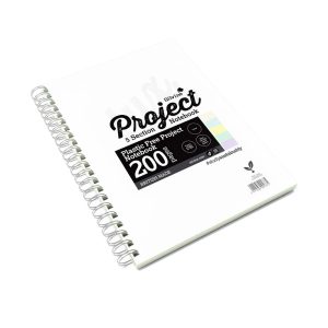 Silvine Plastic Free SEN Project Book With 200 Tinted Pages (5 Colours) (PK5)
