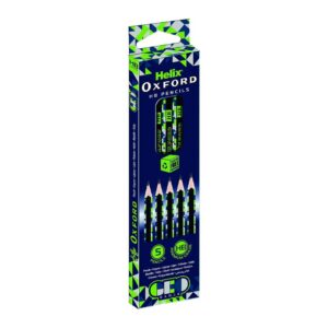 Oxford Geo x5 HB Pencils Green (PK12)